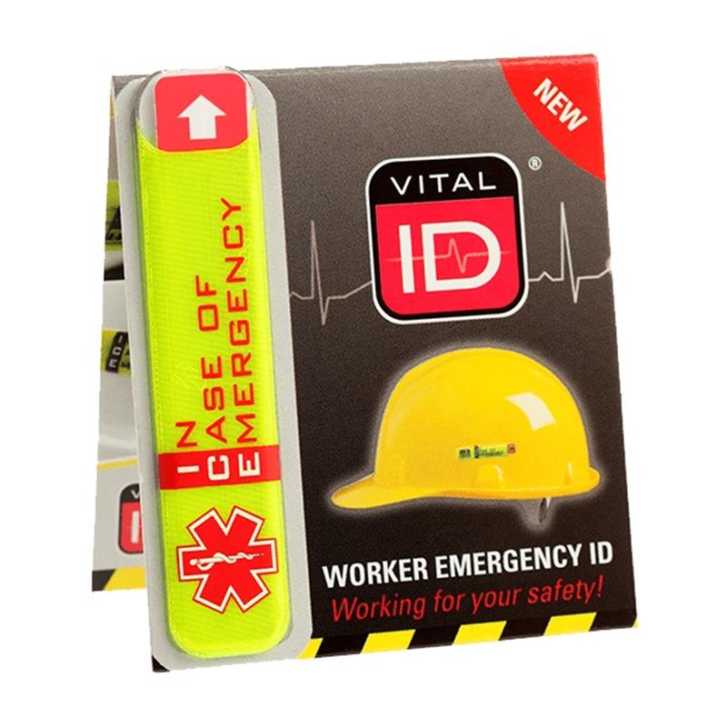 VITAL ID IN CASE OF EMERGENCY HARDHAT ID - Tagged Gloves